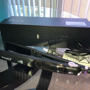 Professional steam hair straightener